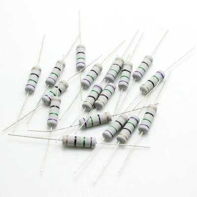 China Electronic Resistor 2W 5% 1K 10R 3.3K 47K 51K 220K 1M 2W 1% Axial Leaded Products Metal Luster Through Hole Resistors for sale