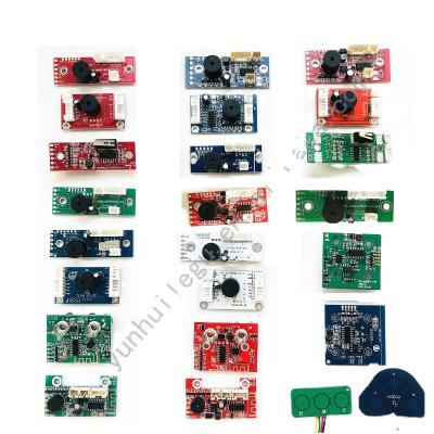 China 8/12/16 Line Level Board Remote Control Wall Sticker 2/3/5 Red Light Green-Blue Control Panel Rope Level Meter Board for sale