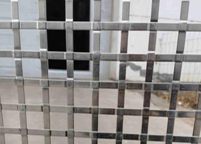 China 2mm Hole 7mm X 1mm Flat Wire Woven Mesh SS304 For Interior Exterior ety for sale