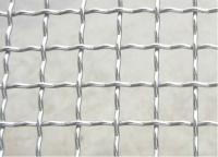 China Double 1mm Stainless Steel Crimped Wire Mesh Square Opening Screen for sale