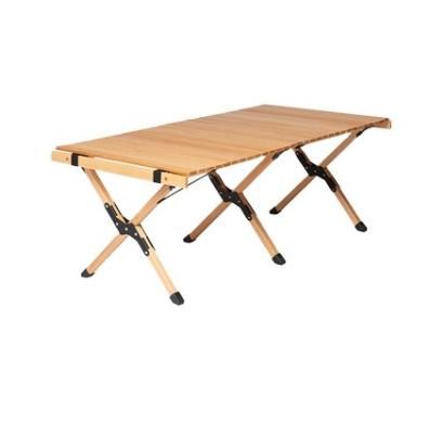 China Eco-friendly Beach Table Online Travel Picnic New Product Store 120CM Egg Roll Wooden Table for sale