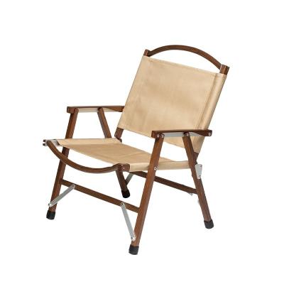 China 2021 New Products Eco-friendly Extended Family Picnic Chair Outdoor Walnut Kermit For Camping And Fishing for sale