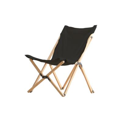 China New Korea Eco-friendly Hot Selling Foldable Beach Camping Foldable Chair Wooden Butterfly Chair for sale