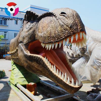 China Expedition Realistic Movement And Manipulation - RD1227 Soft Rubber Animatronic Dinosaur T-rex Head for sale