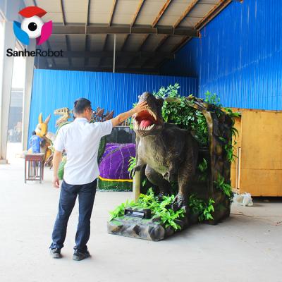 China Realistic Life Size Popular Simulation Animatronic Interactive Dinosaur for sale