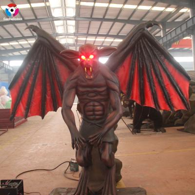 China Realistic Motion Customized Animatronic Statue For Sale Eyes Glow Monster for sale