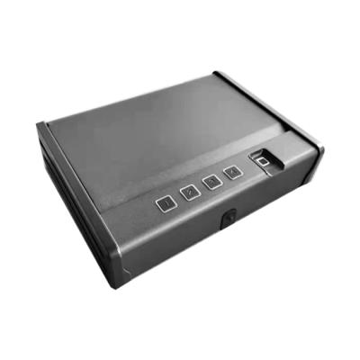 China Solid Steel Biometric Fingerprint Pistol Safe Quick Access Portable Shotgun Safe for sale