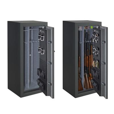 China Metal 24 Degree Shotgun Safe Security Anti-theft Metal Gun Rifle Safe for sale