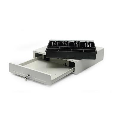 China Metal Saving Cash Drawer Supermarket RJ11 Electronic Metal Money Drawer for sale