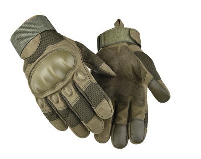 China Anti-Slip Army Tactical Gloves Knuckle Hard Wear Resistant Training Gloves Full Finger Gloves for sale