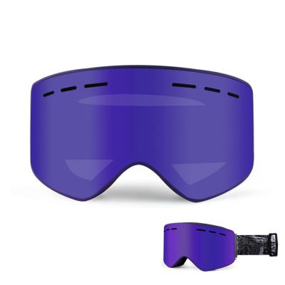 China SKI Custom Fashion Design Snow Uv400 Glass Snow Fog Goggles for sale