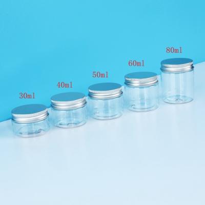 China Size 47mm Neck Candy Jar Custom Plastic Cosmetic Jar 1oz PET Plastic Cosmetics-Bottle ACP Jars Manufacturer for sale