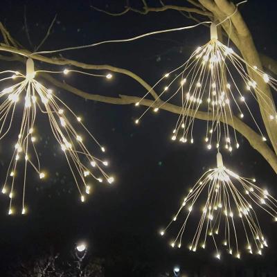 China Hot Sale Firwork Light 297LED Light Copper Wire String Lights Sparklers Hanging Lights for Wedding Christmas Patio Yard Decoration for sale