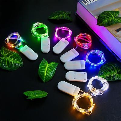 China Mini Copper Wire Fairy Lights LED Battery Operated Cotton String Light for Christmas Decoration for sale