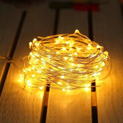 China Cotton Light String Led String Lights Christmas Valentines Day Copper Wire String Fairy Lights Waterproof Battery for sale