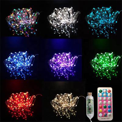 China LED Moon Star Curtain Lights Big Bulb LED USB Waterproof Copper Wire String Fairy Lights For Christmas for sale