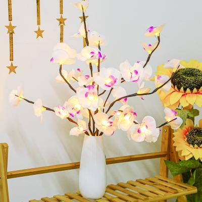 China Beauty Decoration Led Rose Flower Rose Lamp Tree Branch String Room Creative Valentine's Day Decoration Romantic Props for sale