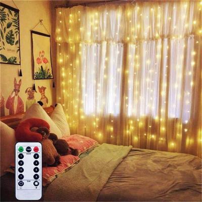 China Cotton String Light Wholesale Holiday Decoration Twinkle LED Window Curtain String Light Star Led Light for sale