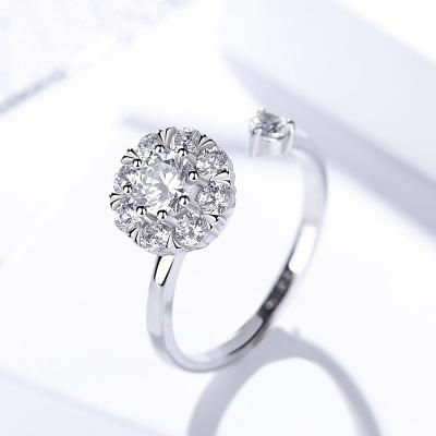 China FASHIONABLE Stirring Person Ring Hot Sale Silver Turn Freely Ring Anxiety Ring for sale