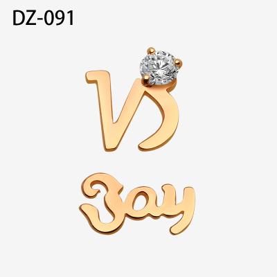 China FASHIONABLE Custom Jewelry 925 Sterling Silver Custom Name Earring for Couples for sale