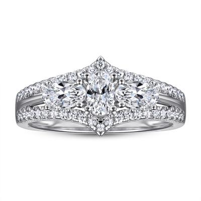 China High Quality Wedding Rings FASHIONABLE Engagement 925 Diamond Ring Silver for sale