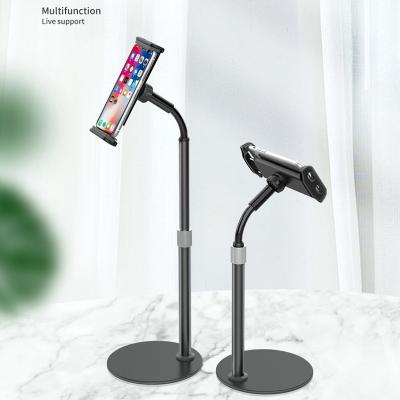 China Adjustable Amazon Stretching Products 2021 New Arrival Mobile Phone Accessories Lifting Stand Desk Aluminum Tablet Mobile Cell Phone Holder for sale