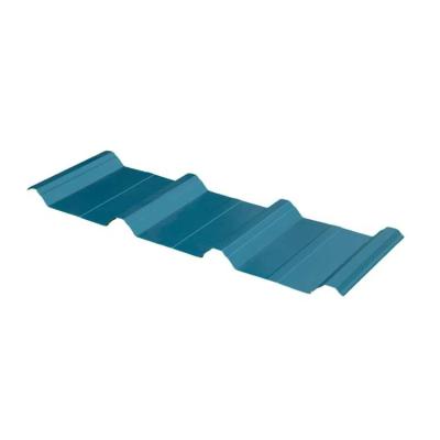 China Galvanized Color Coated Corrugated Steel Sheet For Prefab House Roofing Wave for sale