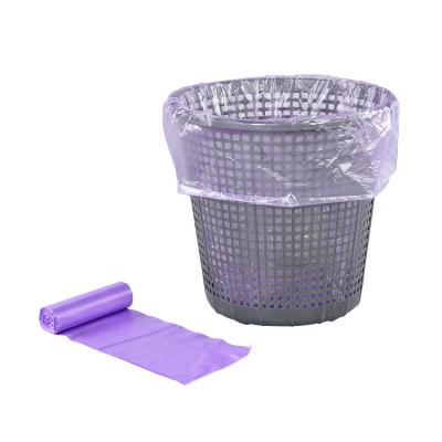 China OEM LDPE Disposable High Quality HDPE Material Purple Garbage Disposal Bags Plastic Bags For Kitchen for sale