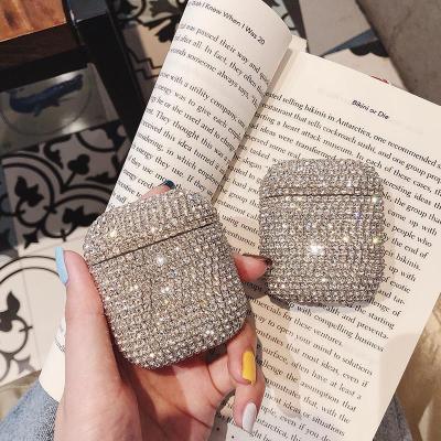 China For new earphone skin for airpod case protect,diamond for airpods case with key chain for sale