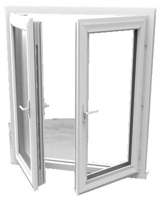 China Modern Customized Entrance French Doors Aluminum Frame Casement Glass Doors For House for sale