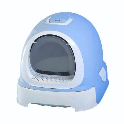 China Factory Wholesale Viable Luxury Cat Litter Box Toilet Door With Handle Cleaning Cat Toilet Box /Litter Box For Cats for sale