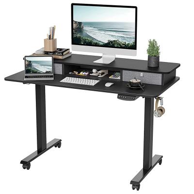 China Height Adjustable Electric Standing Computer Home Lifting (Height) Desks Intelligent Ergonomic Standup Height Adjustable for sale