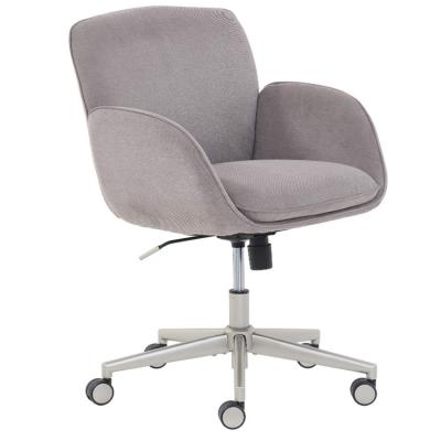 China Backrest Computer Office Chair Velvet Fabric Commercial Office Chair Medium Frame (Height) Adjustable Home Office Use for sale