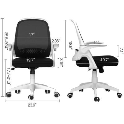 China Office Task Adjustable Desk Chair (Height) Swivel Home Comfort Chairs With Flip-up Arms And Adjustable Height for sale