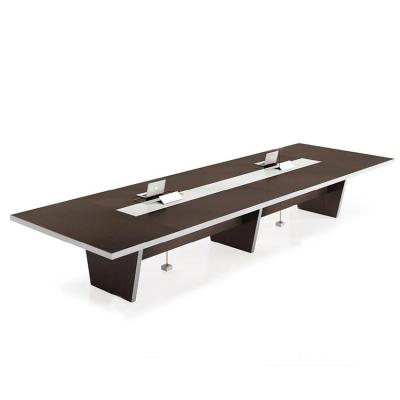 China Eco - Friendly Modern Meeting Venue Table Long Solid Wood Office Conference Table for sale