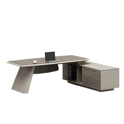 China Others Modern Luxury L Shaped Executive Director Office Desk Wooden CEO Desk Table For Office Furniture for sale