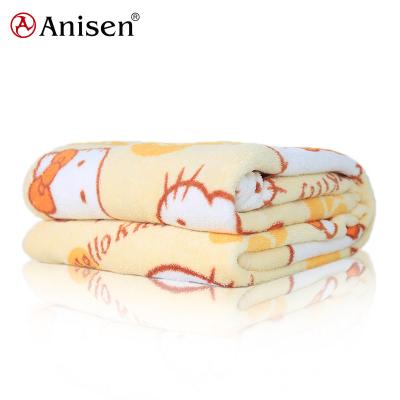 China Anti-pilling 2021 Custom Printing Patterns Hello Kitty Coral Baby Blanket Soft Fleece OEM Wholesale for sale