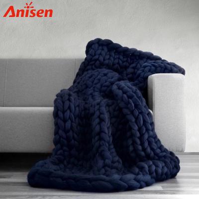 China Original Soft Summer Anti-Static Chunky Knitted Baby Blanket, Beautiful Shawl Backed Blanket Baby Sublimation Blankets for sale