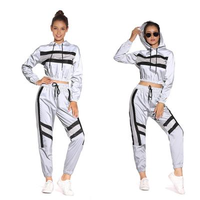 China Fashion Reversible Luxury Tracksuit Reflective Women, Women's 2021 Summer Women's Tracksuits Women's Tracksuit for sale