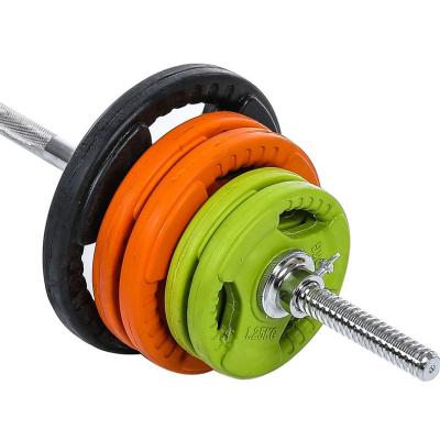 China Home\Gym\Whosale Gymnasium Grip Tri Plate Barbell Tri Plate Rubber Coated Rubber Competitive Weight Plate Sports Performance for sale