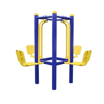 China Eco-friendly Outdoor Fitness Gym Equipment Park Seated Pedal Machine For Four Person Exercise for sale