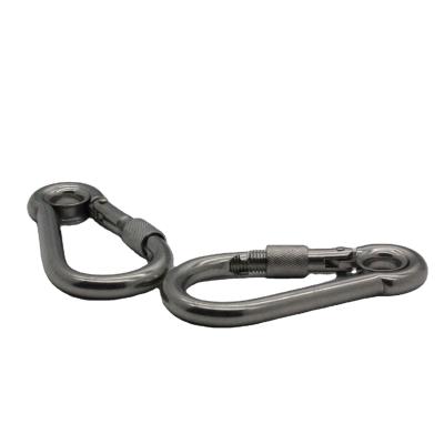 China High Quality 304 Stainless Steel Snap Hooks Din5299c A2 Carabiner 6*60mm Spring Hook for sale