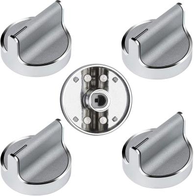 China Household Stainless Steel Stove Control Knob (5 PCS) Compatible with Whirlpool Gas Hob/Oven Replacement for sale