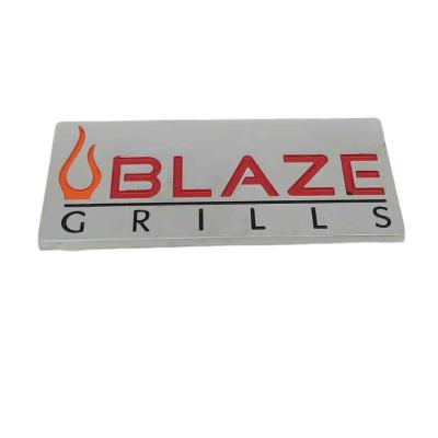 China Custom Brand Logo Metal Name Plate Sign Chrome Plating Low Price Luminous China for sale