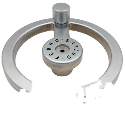 China Zinc alloy cast machinery parts handle adjustment wheel for BBQ stovel for sale