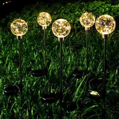 China Waterproof Waterproof Floor Light High Quality LED Solar Ball Plug-in Lamp Outdoor Garden Decoration for sale