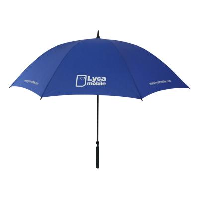 China Traditional Custom Logo Printing Straight Golf Umbrella Long Promotional Umbrella for sale