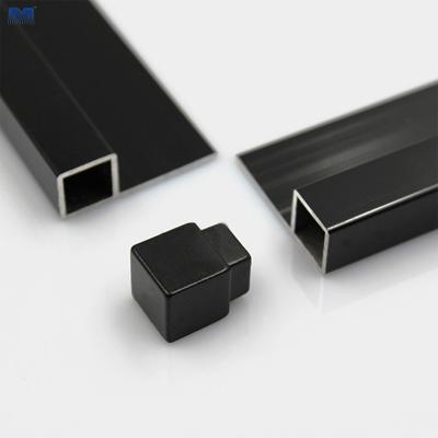 China Modern border l black t shape unit price metal floor profile polished stainless steel ceramic corner ss304 aluminum edge tile trim for sale