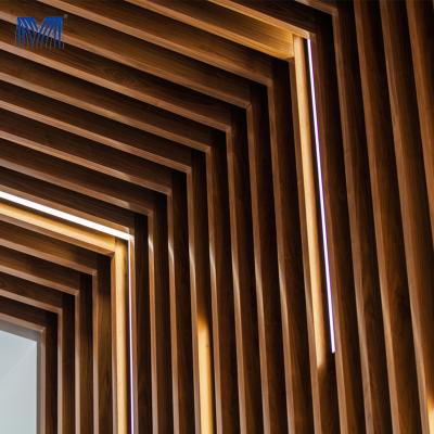 China Artistic Ceilings Waterproof False Triangular Restaurant Decoration Acoustic Panels Manholes Strip Aluminum For Bathroom MDF Ceiling Panel for sale