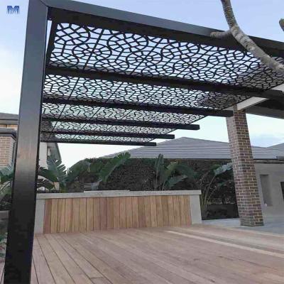 China Garden Waterproof Aluminio Indoor Motorized Retractable Awning Frames Outdoor Gazebo Roof Kits Pergola Motorized Louvered Aluminum for sale